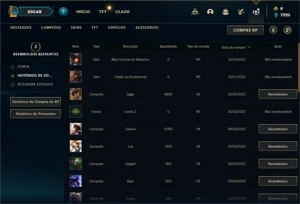 Conta Platina 4 com 27 Champs e 2 Skins + 9 Fragmentos - League of Legends LOL
