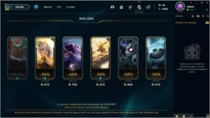 Conta de LoL PRATA II com skin mítica - League of Legends