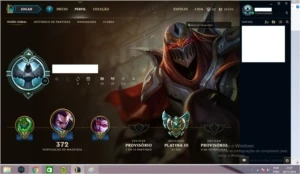 CONTA LEAGUE OF LEGENDS PLATINA 3 LOL