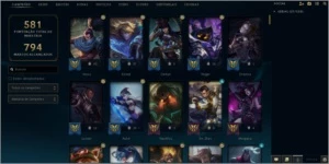 CONTA LEAGUE OF LEGENDS SESON 3 VARIAS SKINS LOL