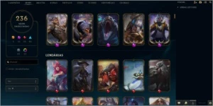 CONTA LEAGUE OF LEGENDS SESON 3 VARIAS SKINS LOL
