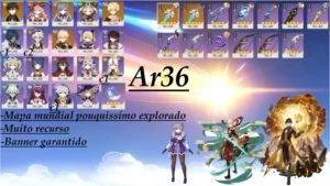 Zhongli + Kazuha + keqing + 2 espada celestial ar36 - Genshin Impact