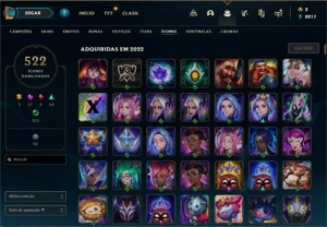 conta LOL Diamante TFT 606 skins e muita coisa legal !! - League of Legends