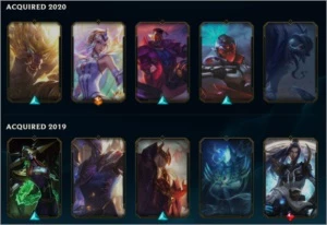 conta com 110 champions, 26 skins e 19k de EA + brinde - League of Legends LOL