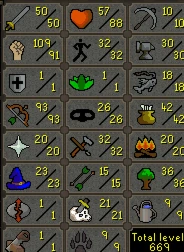 Vendendo pure com várias quests e lvls, tenho +70 vendas - Runescape RS