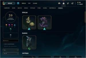 Conta Unranked com 191 Skins e 149 Champs - League of Legends LOL