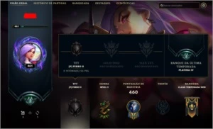 Conta league of legends ex plat 4 sem md10 LOL