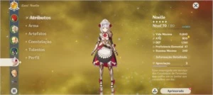 Diluc 1 constelação + 9000+ gemas! AR45 - Genshin Impact
