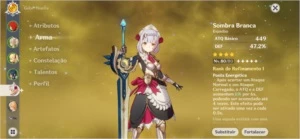 Diluc 1 constelação + 9000+ gemas! AR45 - Genshin Impact