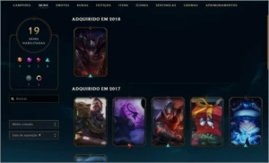 Conta LoL Platina 1 50wins mmr de diamond barata - League of Legends