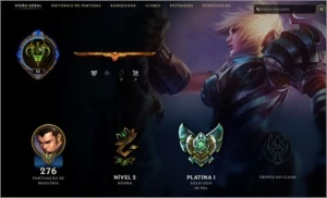 Conta LoL Platina 1 50wins mmr de diamond barata - League of Legends