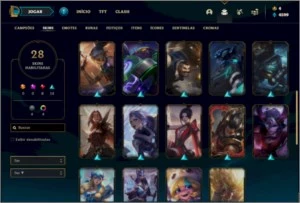 Conta platina 2 com 28 skins e 48 champs - League of Legends LOL