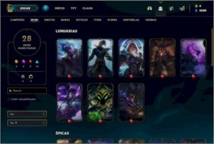 Conta platina 2 com 28 skins e 48 champs - League of Legends LOL