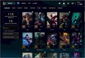 Conta platina 2 com 28 skins e 48 champs - League of Legends LOL