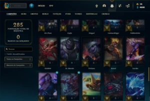 Conta ouro 4 com 65 Champs e 25 Skins - League of Legends LOL