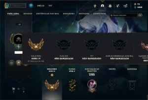 Conta ouro 4 com 65 Champs e 25 Skins - League of Legends LOL