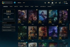 Conta ouro 4 com 65 Champs e 25 Skins - League of Legends LOL