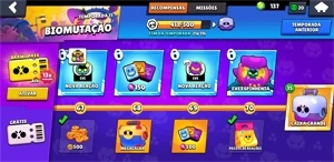 Conta Brawl stars, semifull possui todos brawlers e poderes
