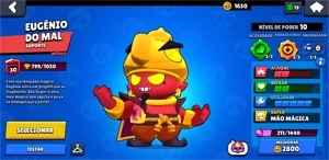 Conta Brawl stars, semifull possui todos brawlers e poderes