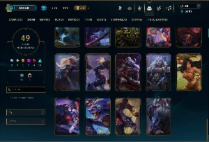 Prata 1 com 105 Champs e 49 Skins ( TOP / JG / ADC ) - League of Legends LOL