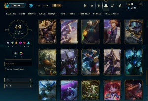 Prata 1 com 105 Champs e 49 Skins ( TOP / JG / ADC ) - League of Legends LOL