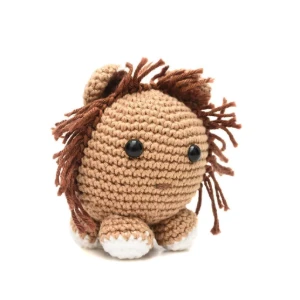 Leão bola em amigurumi - Artesanato e Personalizados