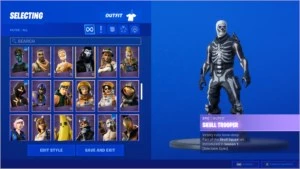 CONTA FORTNITE COM GLOW, GALAXY, IKONIK, TEMPORADA 3 A 10