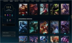 Conta de lol 111 skins - League of Legends