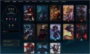 Conta de lol 111 skins - League of Legends