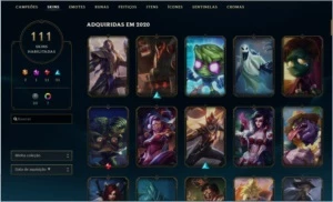 Conta de lol 111 skins - League of Legends