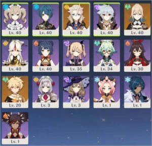 GENSHIN AR25 - ALBEDO + JEAN + RAZOR + XINGQIU - Genshin Impact