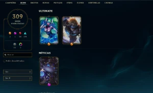 CONTA LOL TODOS OS CAMPEÕES E MAIS DE 300 SKINS PROMOÇÃO - League of Legends