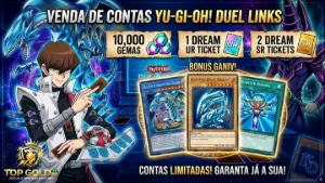 [Contas Yu Gi Oh Duel Links] 10K Gemas + 1 Ur Ticket + 2 Sr - Yu-Gi-Oh Duel Links