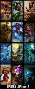 Conta League of Legends lvl 25 com skins LOL