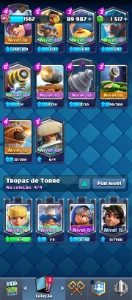 Conta Clash Royale 12k trofeu - troca de nick
