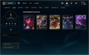 Conta Unranked (Ex Prata)- League Of Legends LOL
