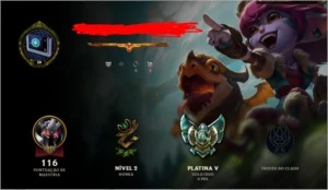 Conta LoL Platina Baratinha !! - League of Legends