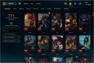 Conta platina 2 com 130 champs e 79 skins - League of Legends LOL
