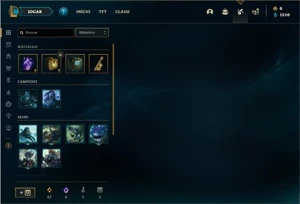 Conta ouro 1 com 27 Champs e 3 Skins + 6 Fragmentos - League of Legends LOL