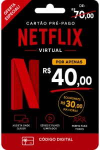 Card 30 Dias Netflix Conta Completa Plano Premium Full Hd - Assinaturas e Premium