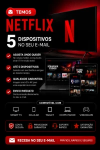 Netflix Conta Completa Plano Premium Full Hd 30 dias - Assinaturas e Premium