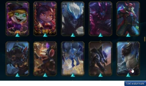 Conta League of Legends mais de 1000 skins LOL