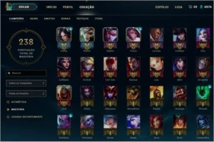 conta lol ouro 106 skins - League of Legends