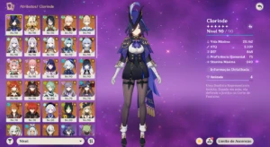 30 personagens t5 16 constelações10 armas t5, skirk, mavuika - Genshin Impact