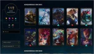 Conta League of Legends com 112 skins, Gold 3 LOL