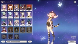 [AR36] NA Mona+Keqing(c1)+Klee+Diluc - Genshin Impact