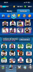 Conta Clash Royale Deck de Lava hound