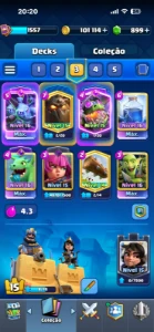 Conta Clash Royale Deck de Lava hound