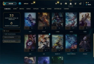 Conta Platina 1 com 23 Champs e 3 Skins - League of Legends LOL