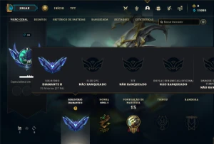 Conta diamante 2 com 24 Champs e 2 Skins - League of Legends LOL